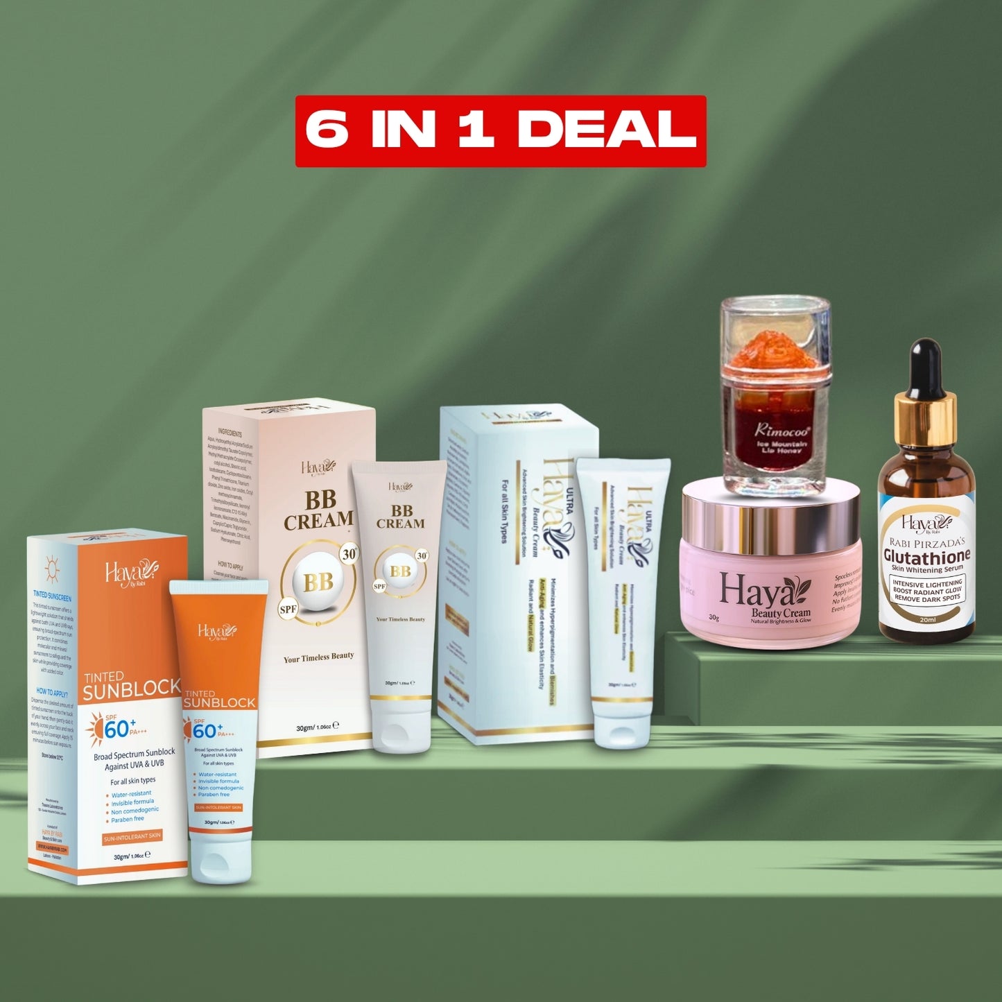 Haya Beauty 6 In 1 Bundle Hot Deal