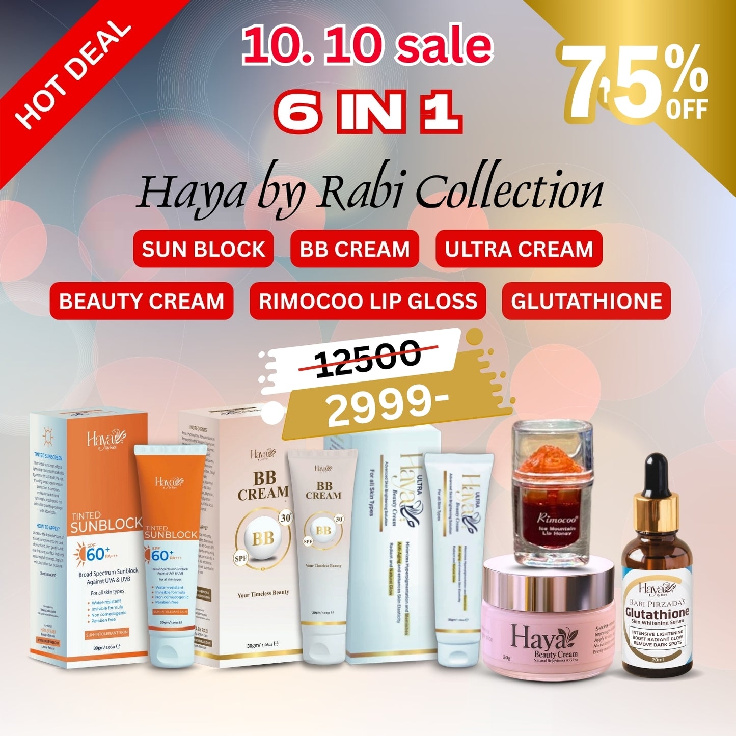 Haya Beauty 6 In 1 Bundle Hot Deal
