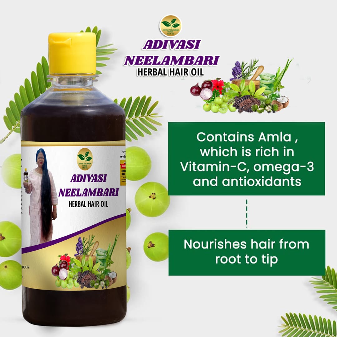 Adivasi Neelambari Herbal Hair Oil🌿