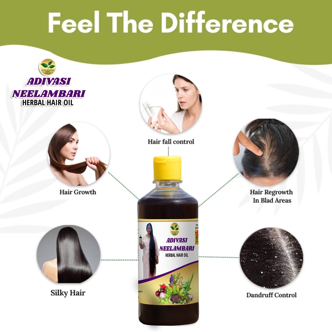 Adivasi Neelambari Herbal Hair Oil🌿